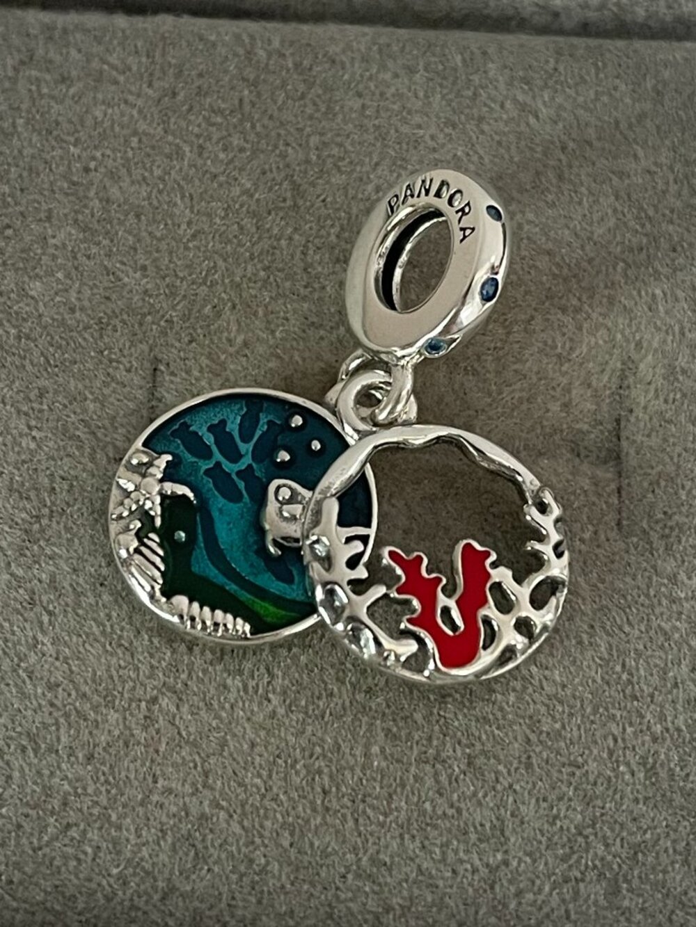 Pandora New Australian Coral & Fish Double Dangle Charm